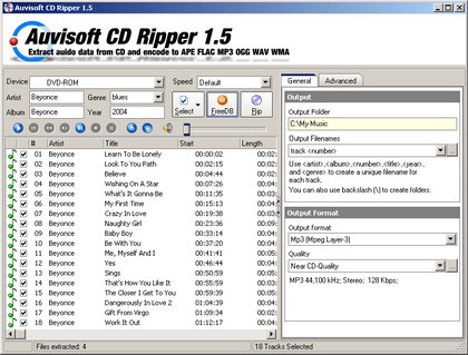 Screenshot for Auvisoft CD Ripper 1.50